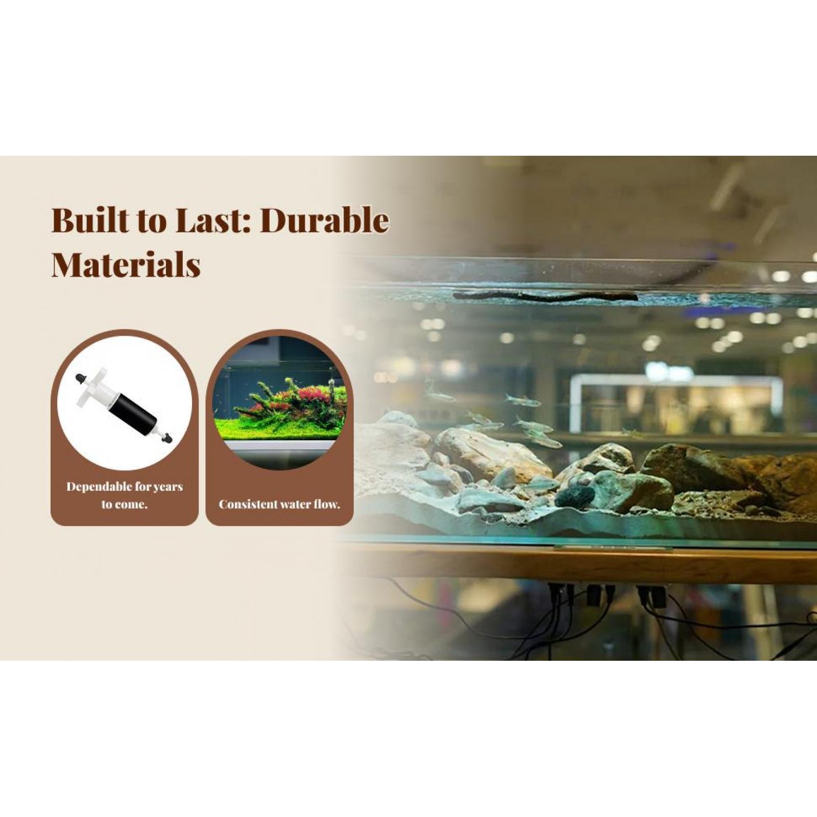 Fish Tank Filter Aquarium - مروحة بديلة لمضخة البرك لمرشحات أحواض