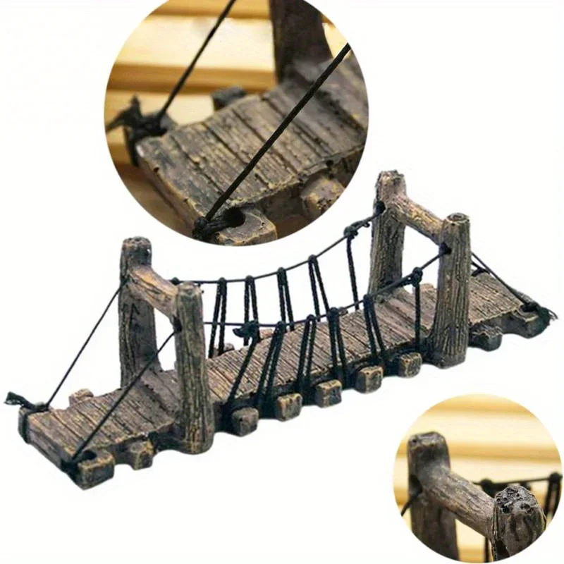 Aquarium Fish Bridge - قطعة واحدة من زينة حوض السمك