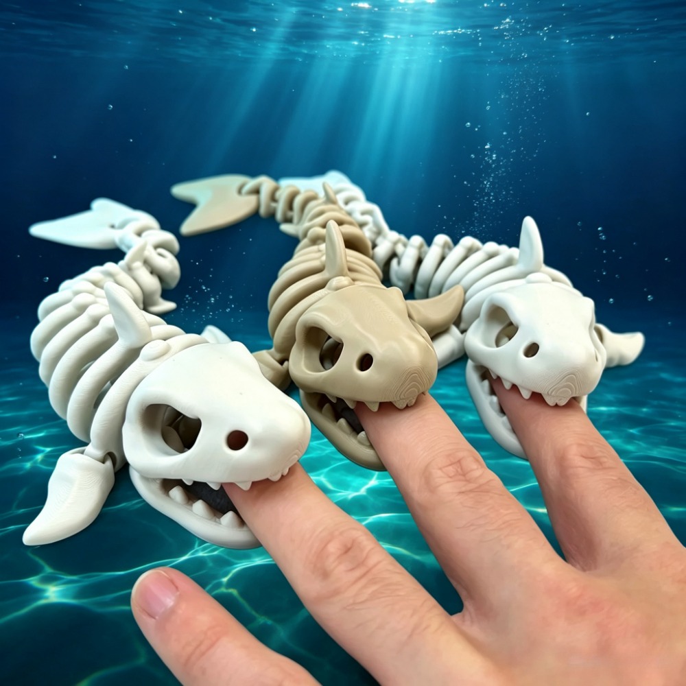 Aquarium Fish Only - هيكل سمكة القرش للزينة في حوض