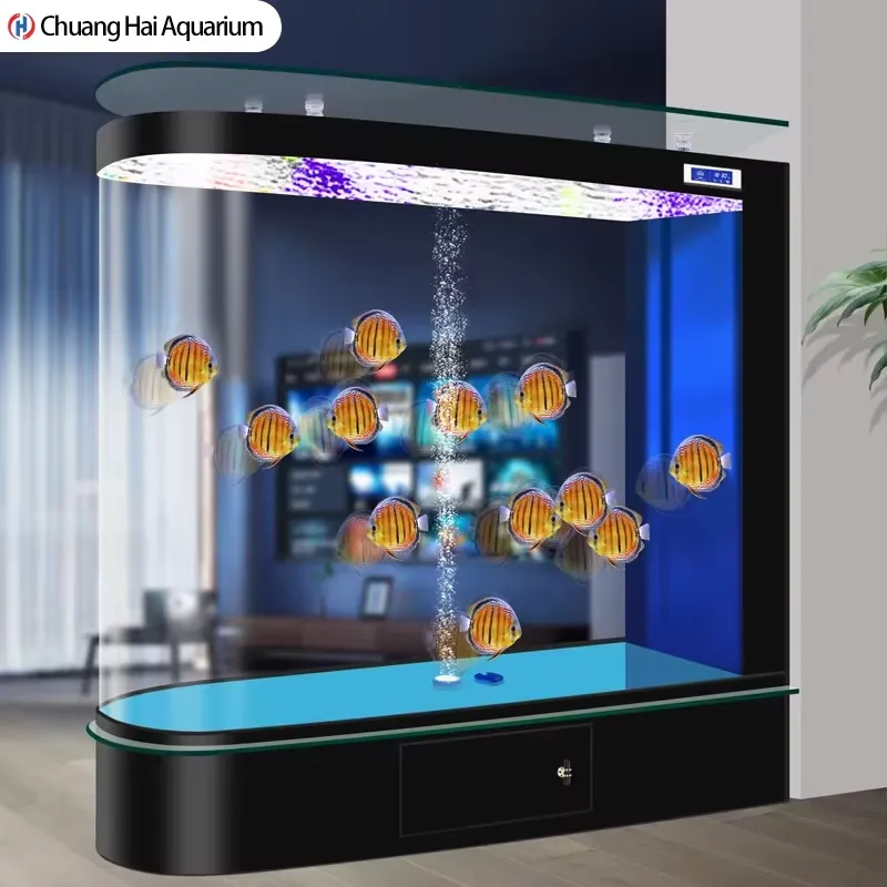 Aquarium Fishland - حوض سمك جديد 2026 بتصميم رصاصي