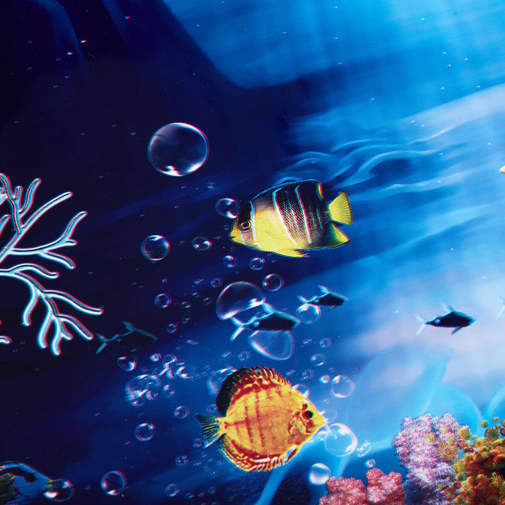 Aquarium Fish Poster - خلفية بحرية زرقاء طازجة لحوض السمك