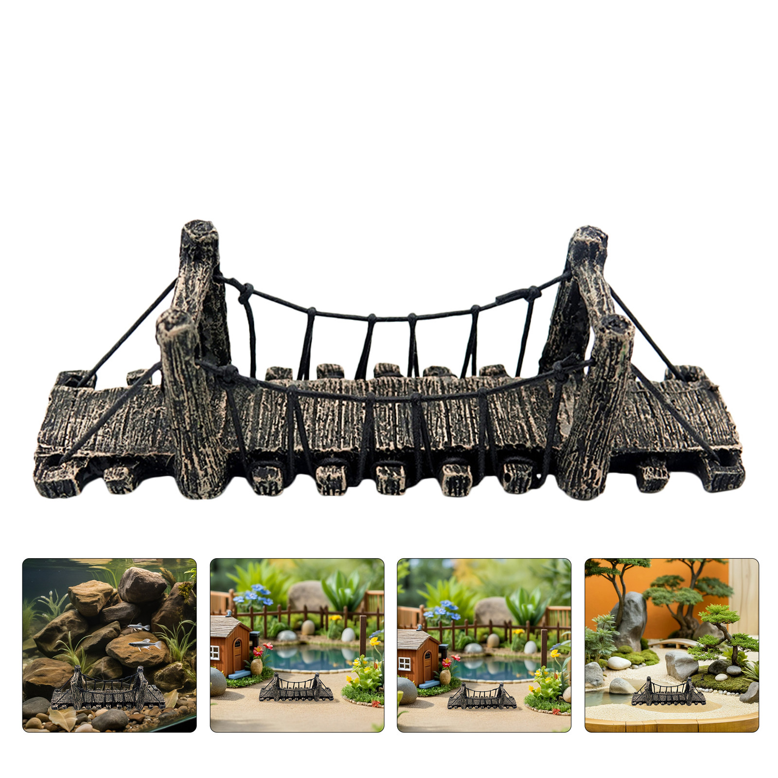 Aquarium Fish Bridge - قطعتان من زينة الحديقة والمناظر الطبيعية،