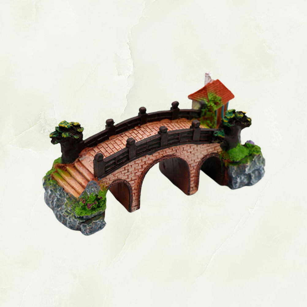 Aquarium Fish Bridge - زينة حوض السمك من الراتنج بتصميم