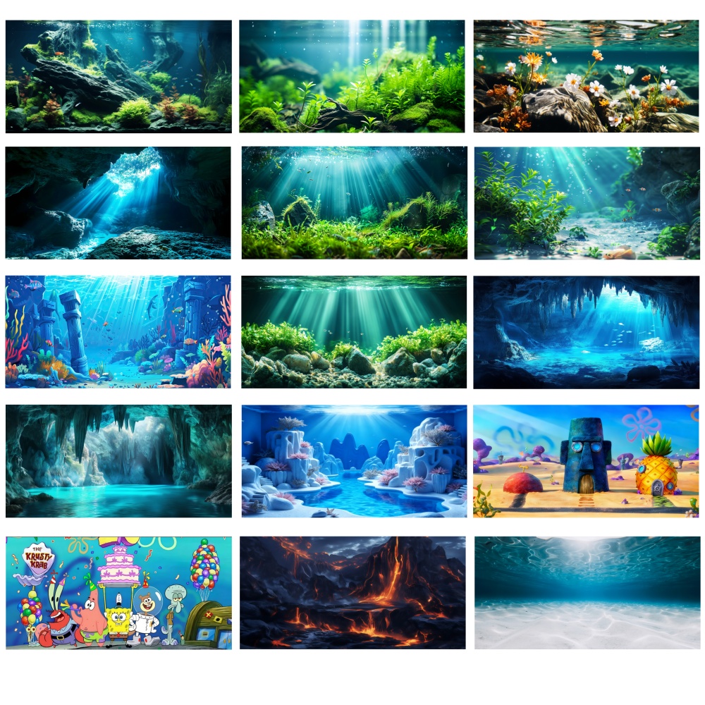 ملصق خلفية لحوض السمك 80×40 سم - مراجعة Aquarium Fish Wallpaper وسعره