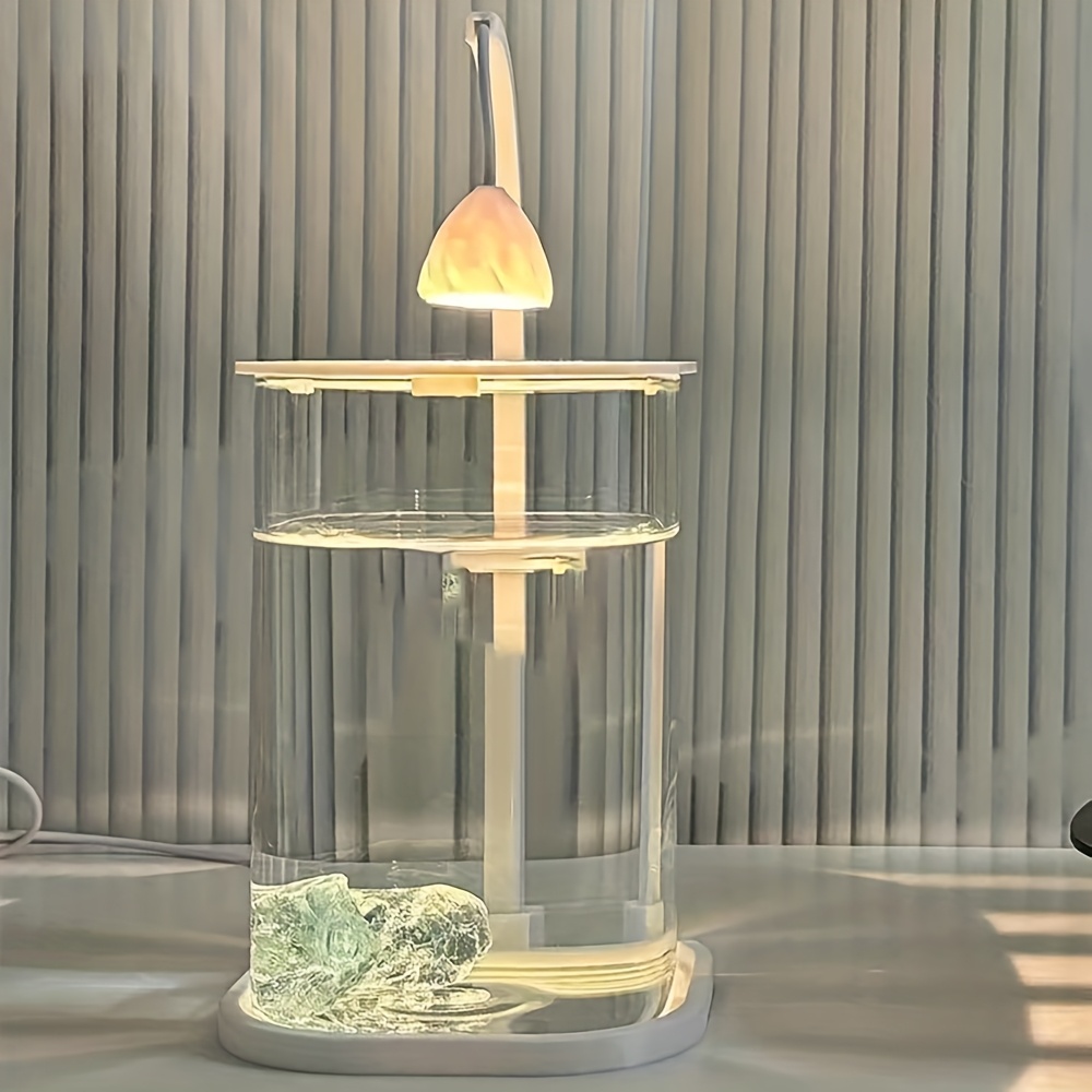 حوض أسماك صغير بدون إطار مع غط - مراجعة Aquarium Fish Low Maintenance وسعره