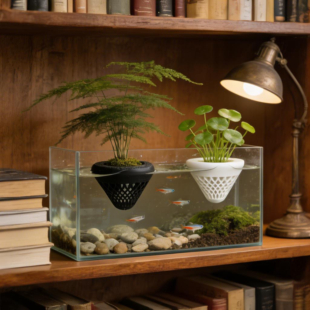 قطعتان من حامل النباتات العائم - مراجعة Aquarium Fish Only وسعره