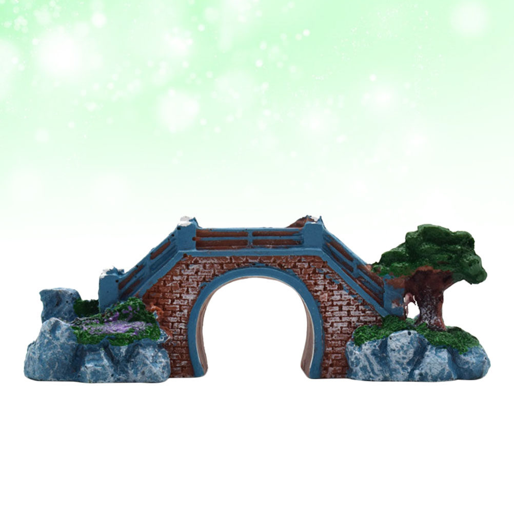 زينة حوض السمك على شكل جسر من  - مراجعة Aquarium Fish Bridge وسعره