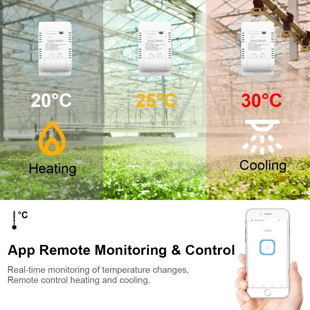 Tuya Wifi 16A/20A مفتاح درجة ا - مراجعة Aquarium Fish Store وسعره