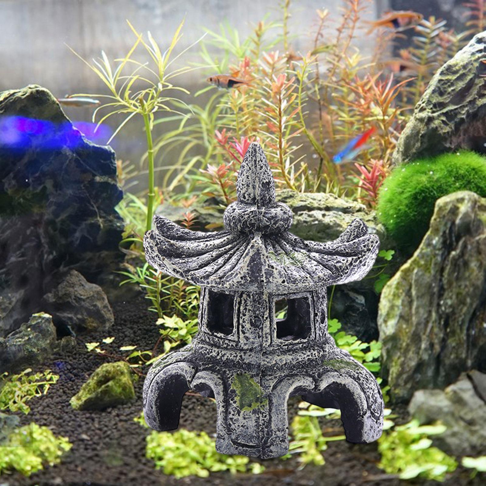 زخرفة مصباح حجر الحوض ، زخرفة  - مراجعة Aquarium Fish Only وسعره