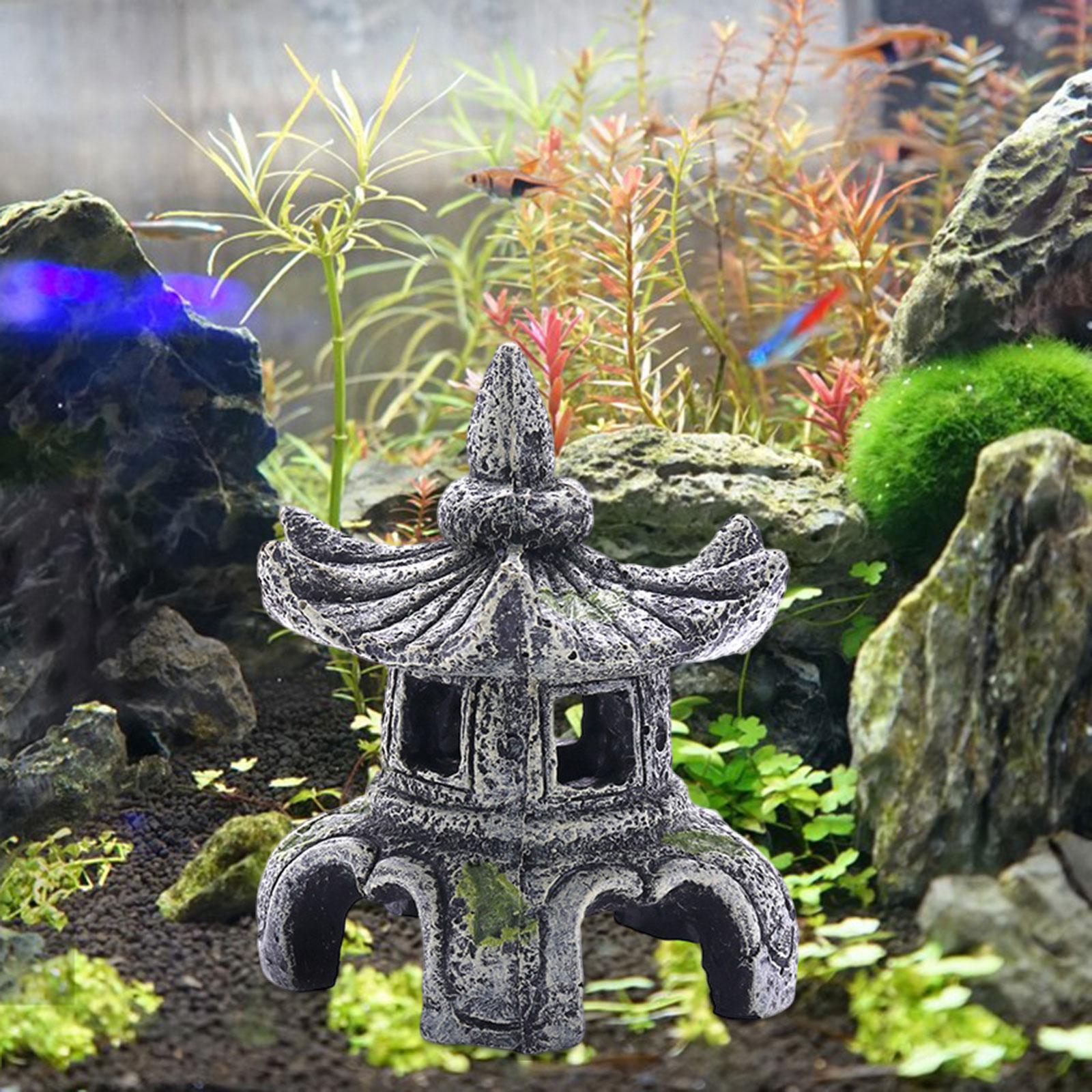 زخرفة مصباح حجر الحوض ، زخرفة  - مراجعة Aquarium Fish Only وسعره