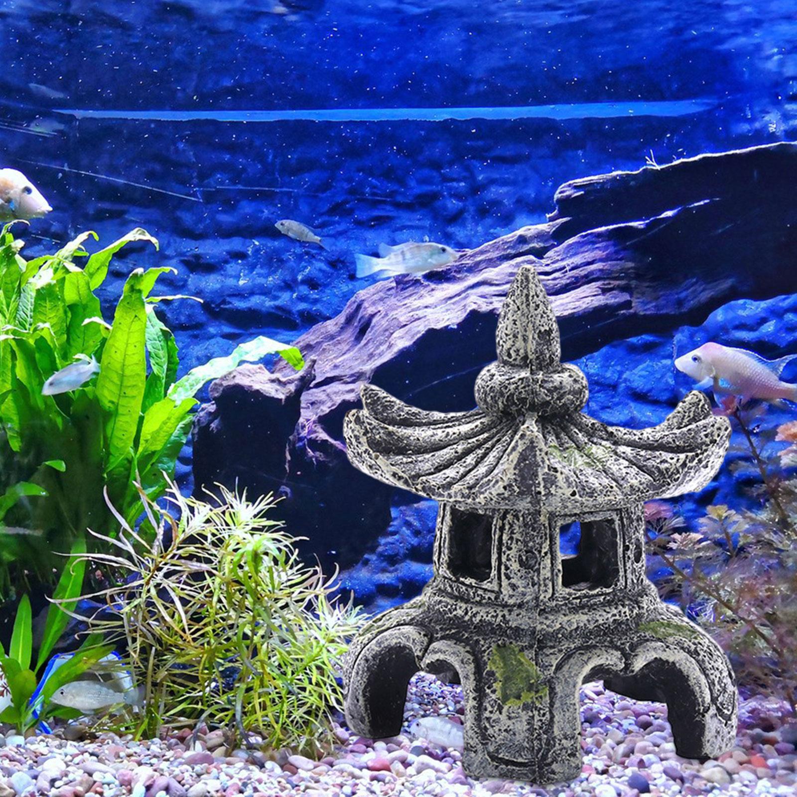 زخرفة مصباح حجر الحوض ، زخرفة  - مراجعة Aquarium Fish Only وسعره