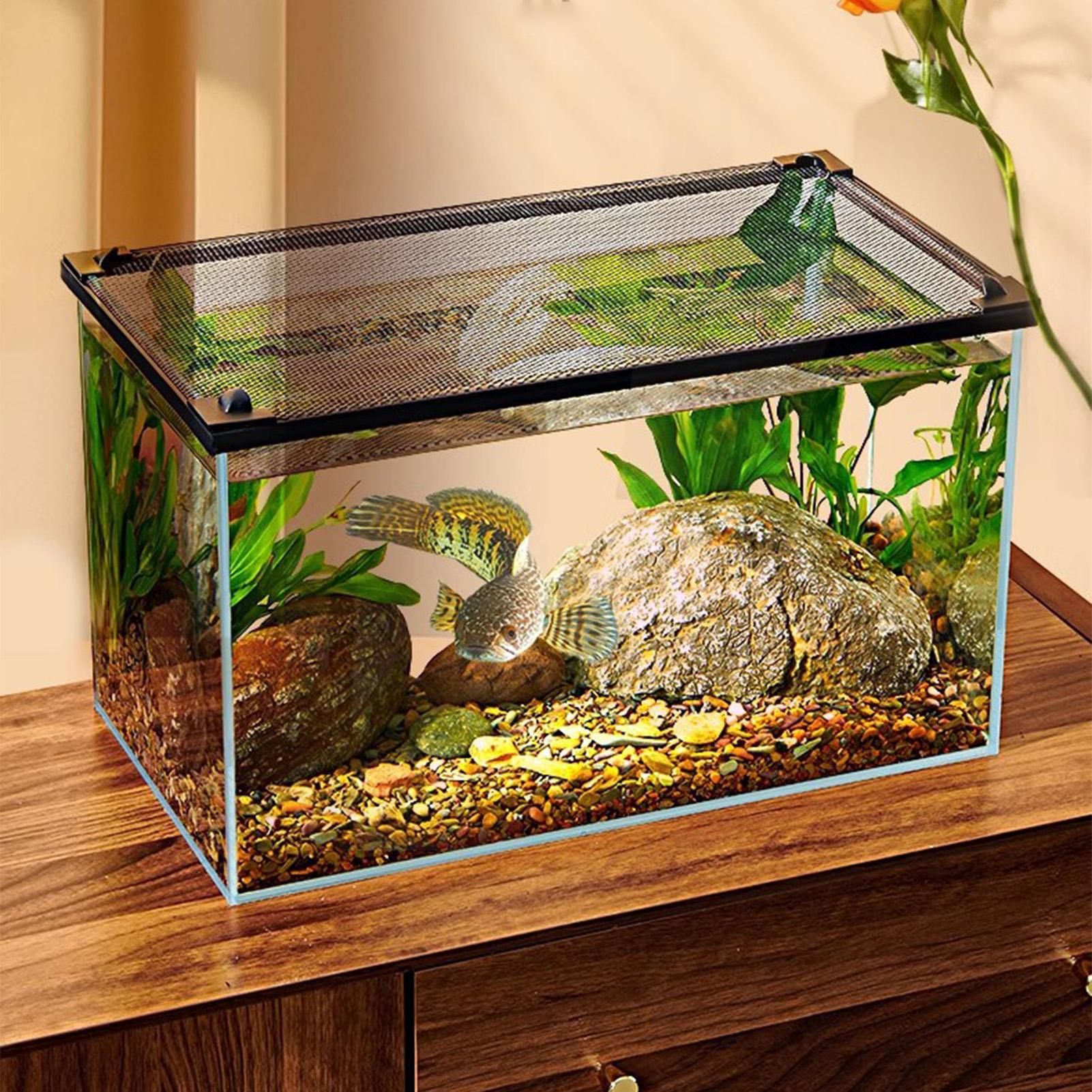 غطاء شبكي مغناطيسي متين مضاد ل - مراجعة Aquarium Fish Jump Guard وسعره