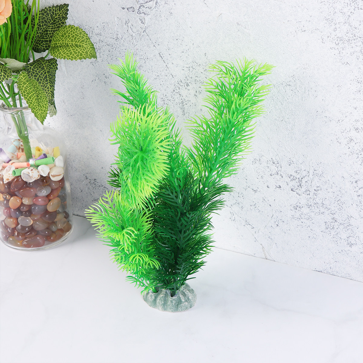 5 قطع من عشب الماء الاصطناعي ا - مراجعة Aquarium Fish Low Maintenance وسعره