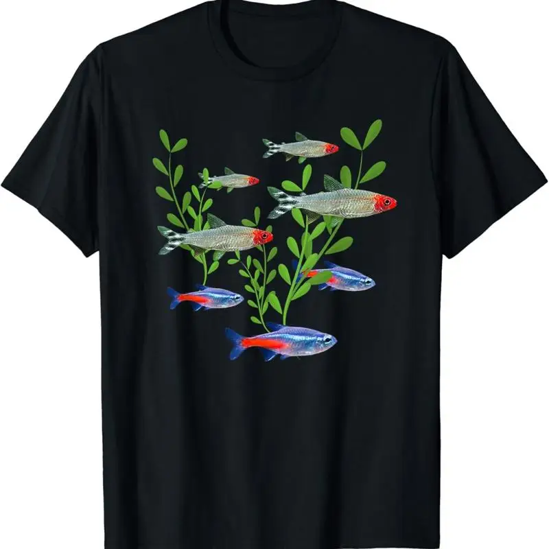 تي شيرت على شكل سمكة نيون رامي - مراجعة Tetra Fish In Aquarium وسعره