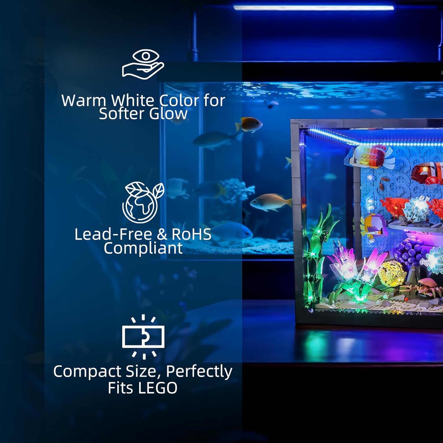 Hprosper مصباح ليد ليغو 10366  - مراجعة Aquarium Led Light وسعره