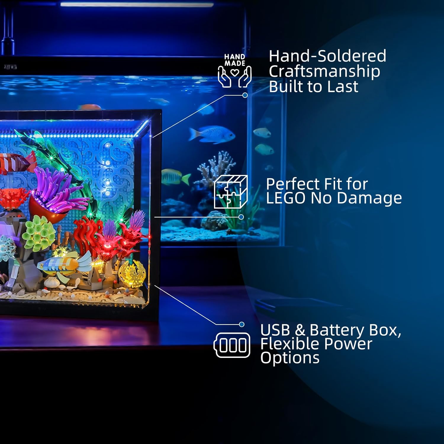 Hprosper مصباح ليد ليغو 10366  - مراجعة Aquarium Led Light وسعره