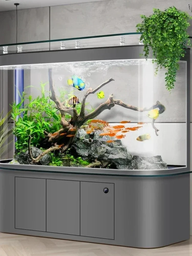 حوض سمك لغرفة المعيشة بتصميم ق - مراجعة Aquarium Fishland وسعره
