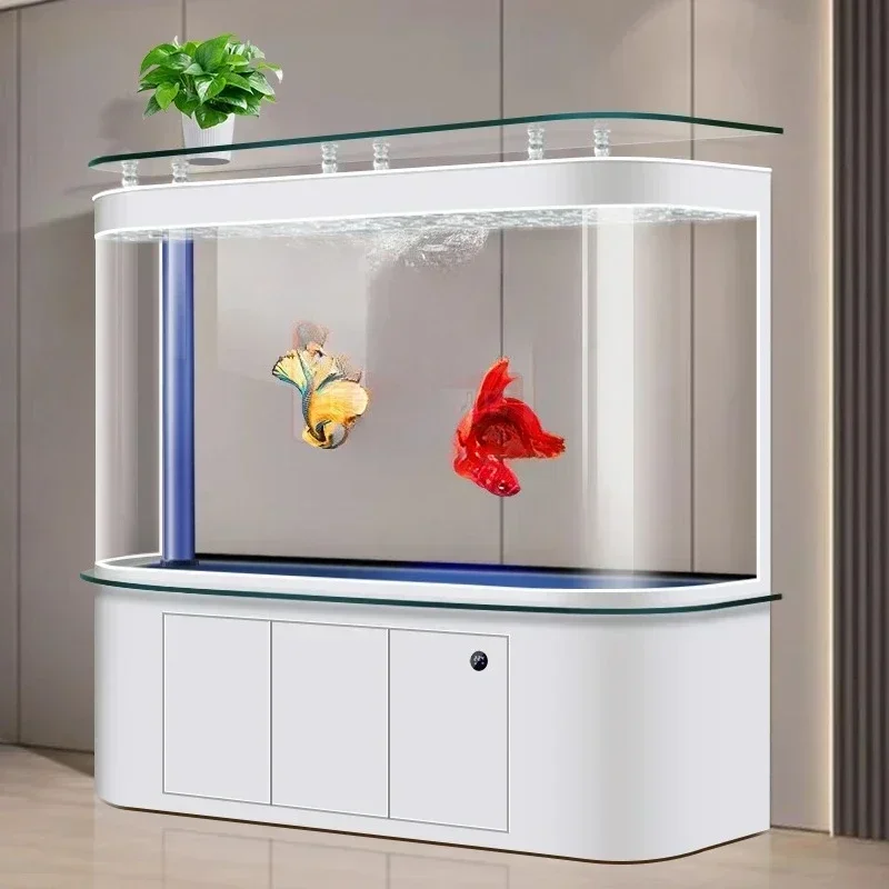 حوض سمك لغرفة المعيشة بتصميم ق - مراجعة Aquarium Fishland وسعره