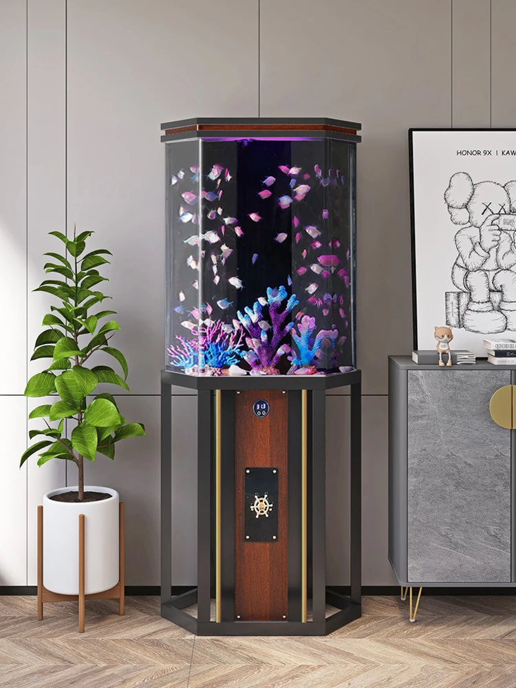 حوض سمك دائري صغير لغرفة المعي - مراجعة Aquarium Fish Live وسعره