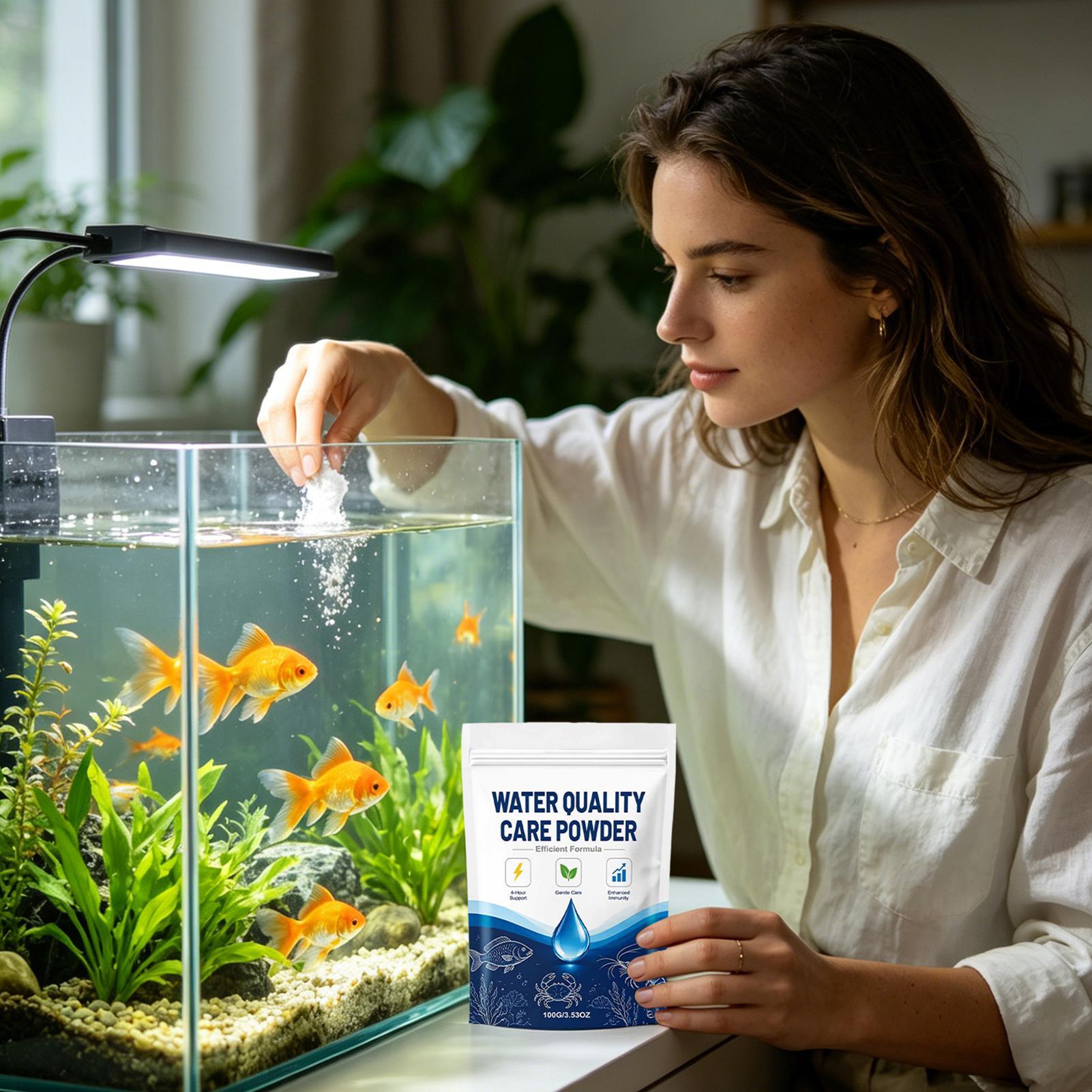 مسحوق تنقية مياه أحواض السمك 1 - مراجعة Aquarium Fish Care وسعره