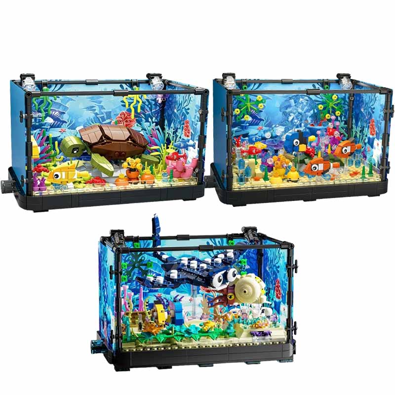 مجموعة مكعبات بناء حوض السمك م - مراجعة Aquarium Fish Light وسعره