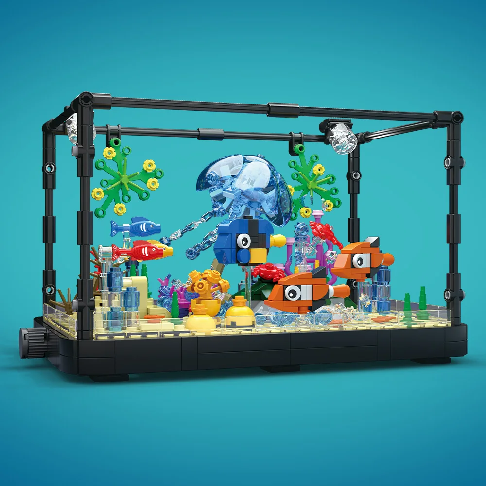 مجموعة مكعبات بناء حوض السمك م - مراجعة Aquarium Fish Light وسعره