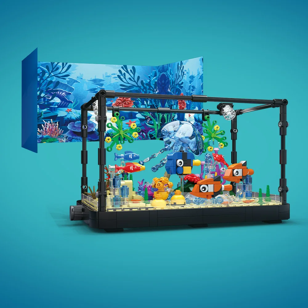 مجموعة مكعبات بناء حوض السمك م - مراجعة Aquarium Fish Light وسعره