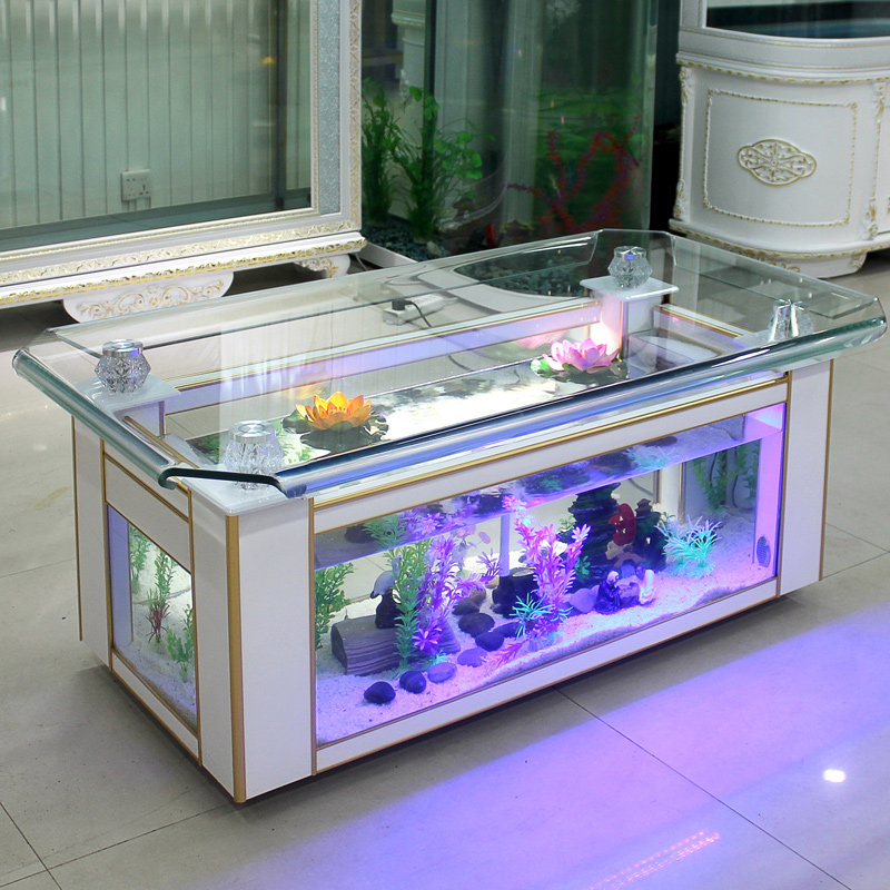 حوض أسماك زجاجي مستطيل كبير وع - مراجعة Aquarium Fish Live وسعره