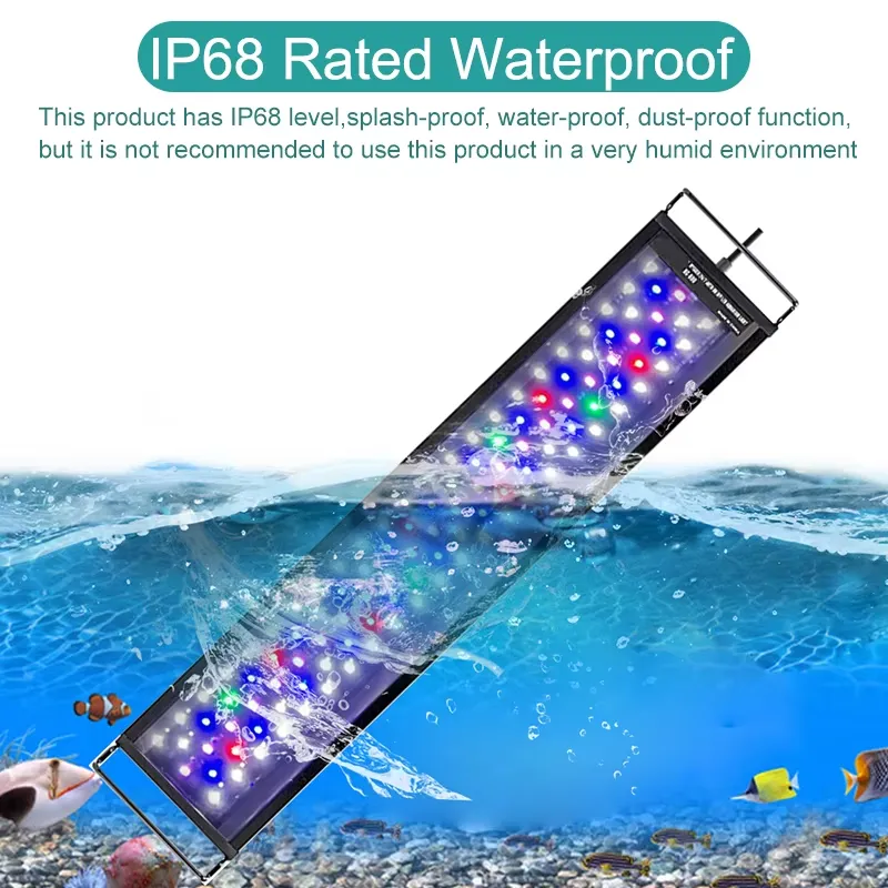 إضاءة حوض السمك LED كاملة الطي - مراجعة Aquarium Led Light وسعره