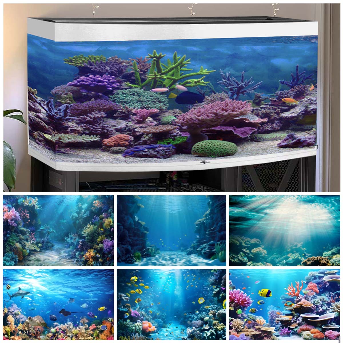 خلفيات العالم تحت الماء للصور  - مراجعة Aquarium Fish World وسعره
