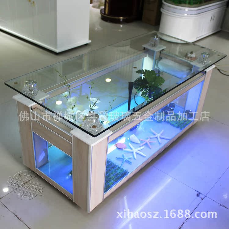 طاولة قهوة على شكل حوض أسماك ب - مراجعة Aquarium Fish Live وسعره