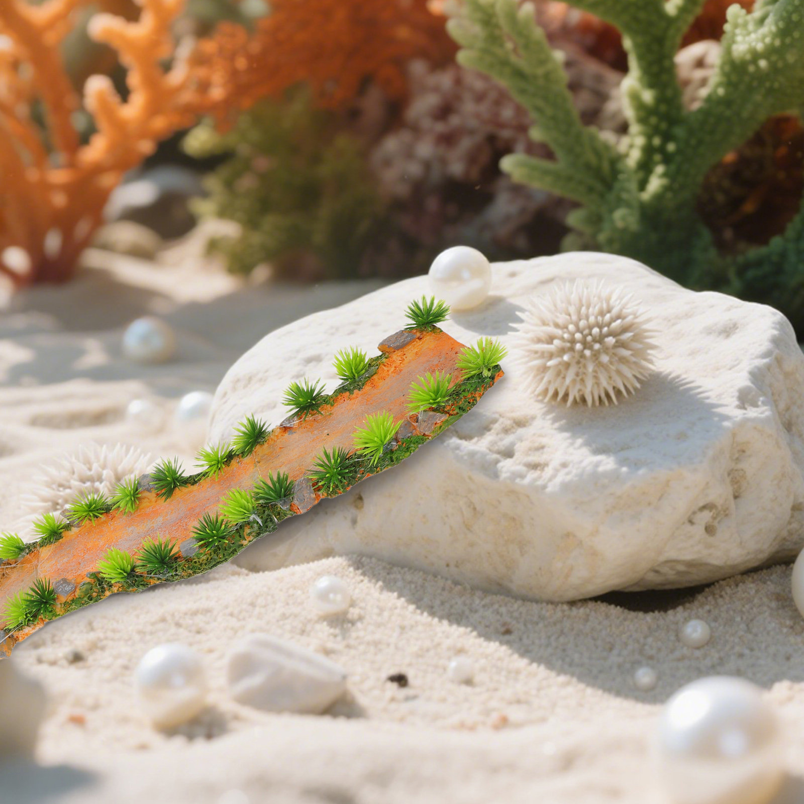 3 قطع من زينة حوض السمك: تماثي - مراجعة Aquarium Fish Bridge وسعره