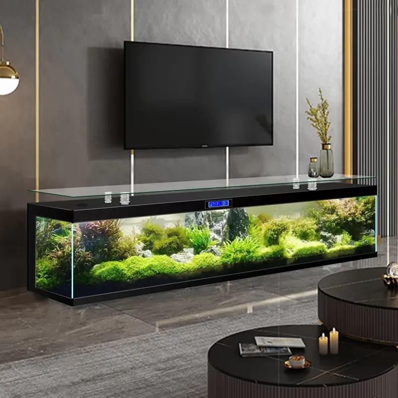 حامل تلفزيون مربع مع حوض سمك ك - مراجعة Aquarium Fish Low Maintenance وسعره