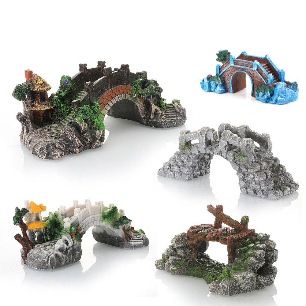 إكسسوارات تنسيق المناظر الطبيع - مراجعة Aquarium Fish Bridge وسعره