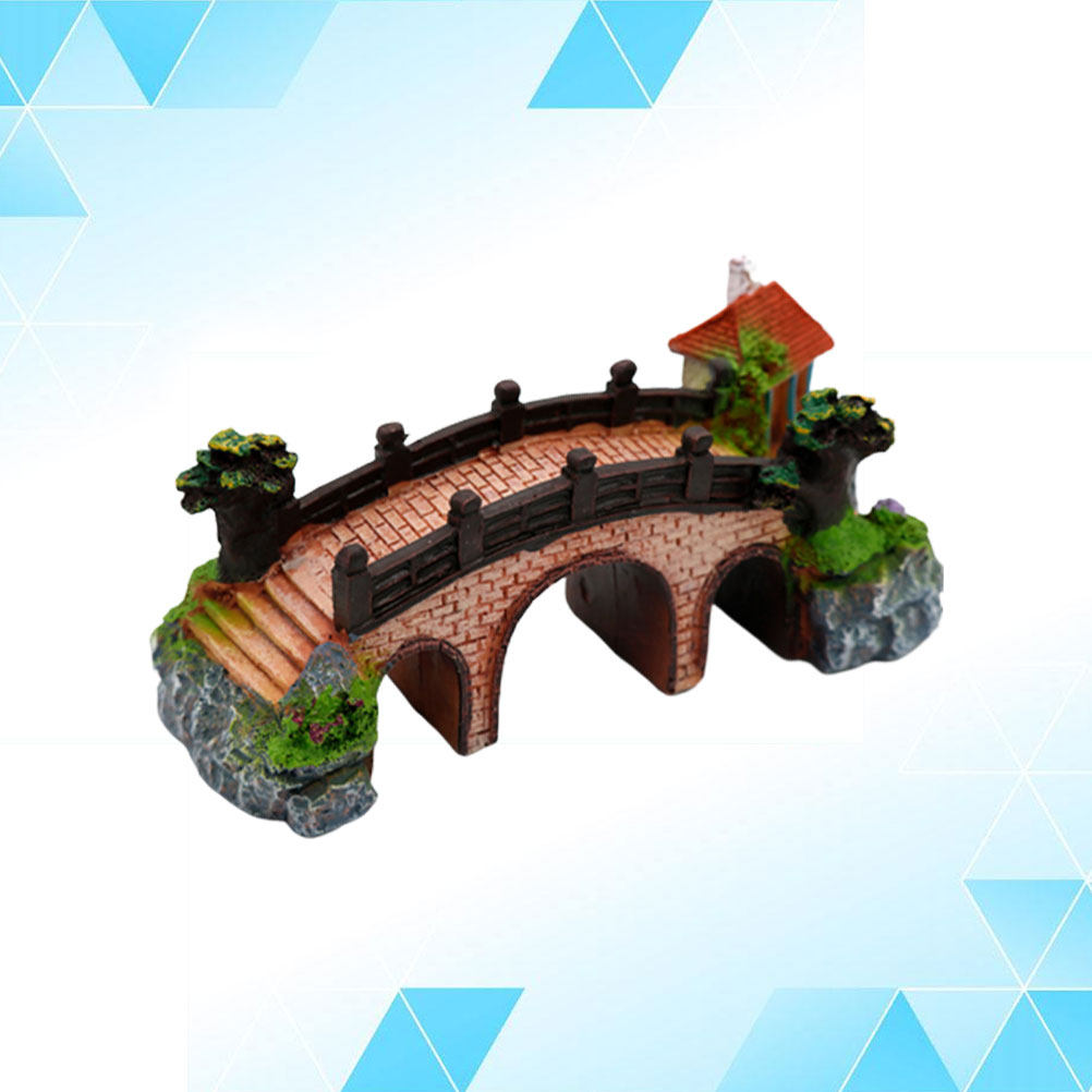 زينة حوض السمك من الراتنج بتصم - مراجعة Aquarium Fish Bridge وسعره