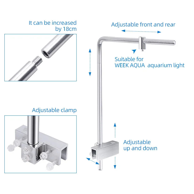 أسبوع أكوا ضوء حامل العالمي سب - مراجعة Aquarium Fish Light وسعره