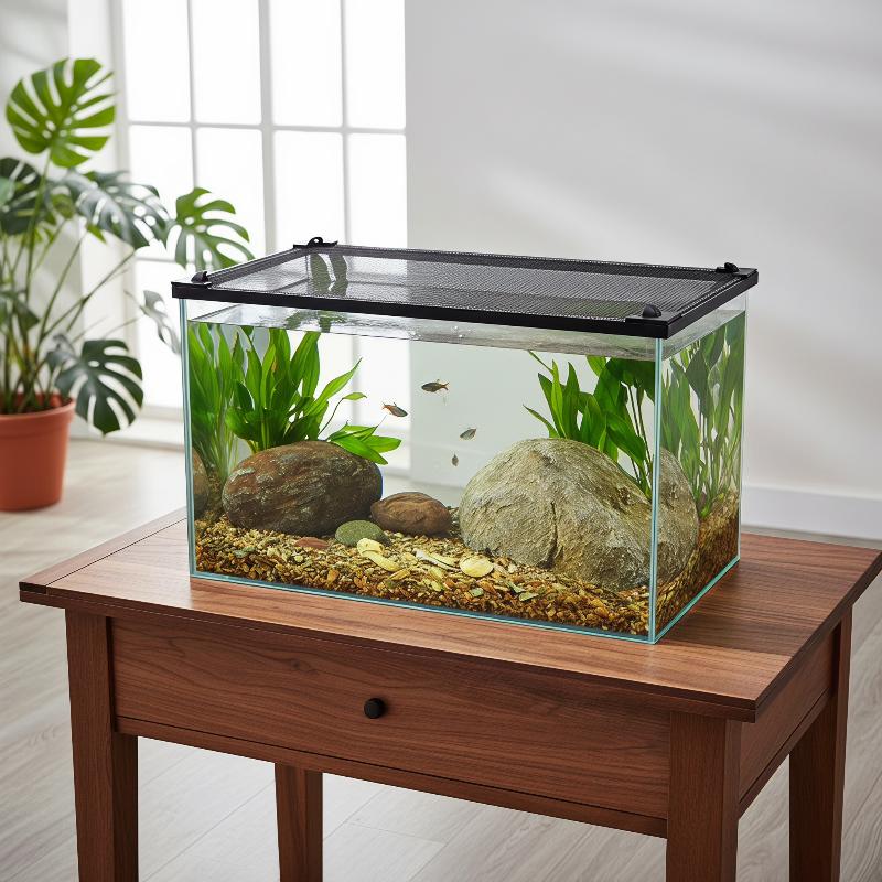 غطاء شبكي مغناطيسي مضاد للقفز  - مراجعة Aquarium Fish Jump Guard وسعره